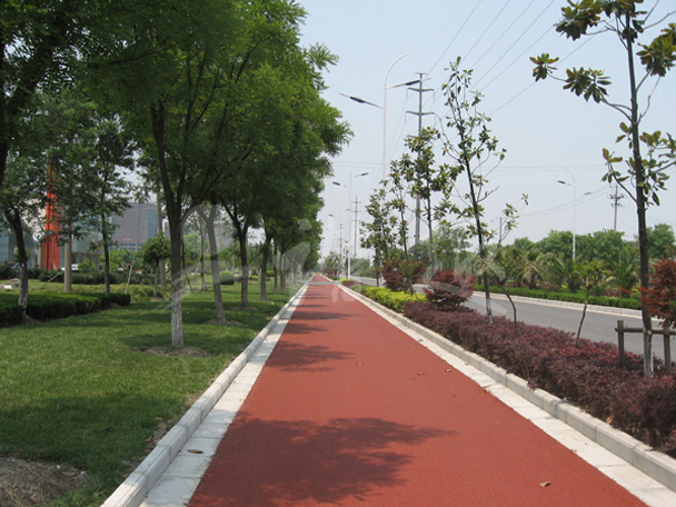 熱拌熱鋪彩色瀝青路麵